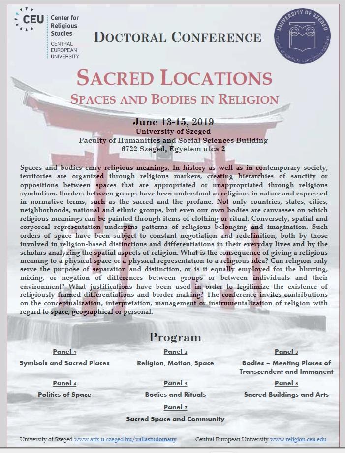 Szeged PhD Conference Szeged PhD Conference